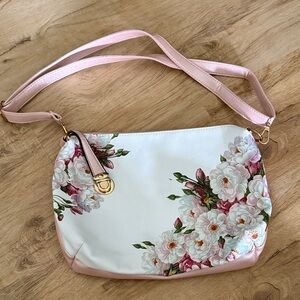 Floral Pink Crossbody Bag